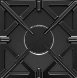 Bluestar 735801 Grate, Matte Black